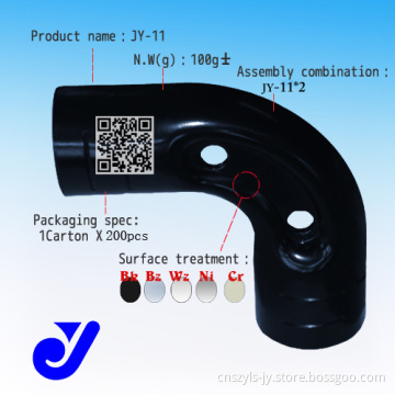 Metal Right Angle Clamp for Lean Pipe Connections (JY-11)